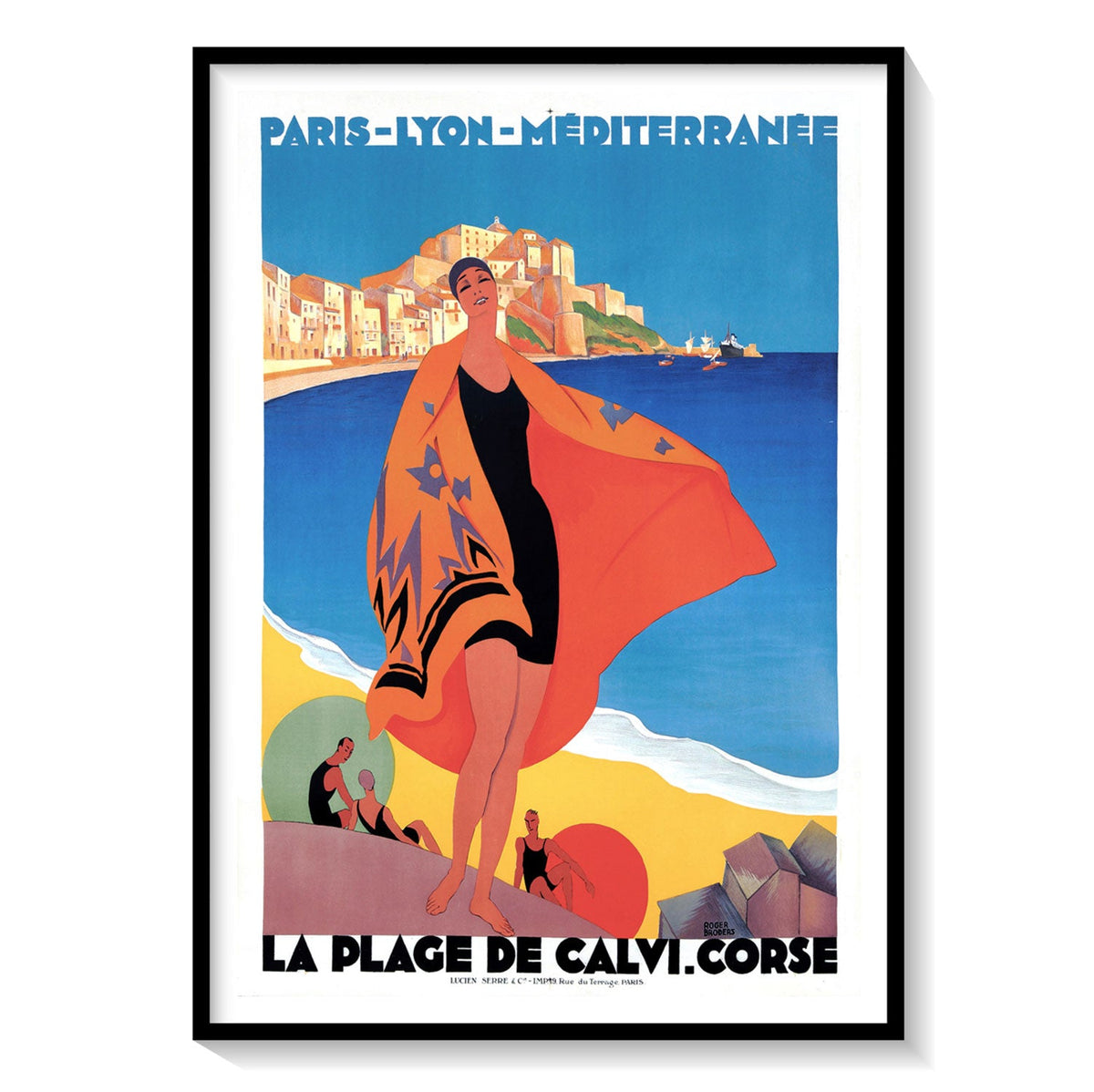 Buy La Plage Travel Poster Art & Prints Online India at Best Price ...