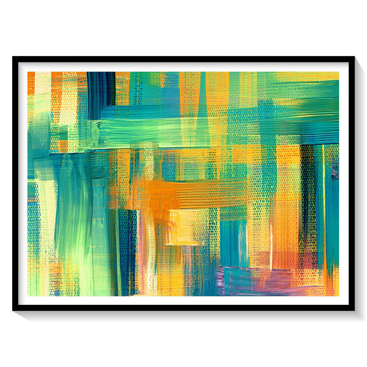 Buy Tangerine Abstract Contemporary Painting Online India at Best Price ...