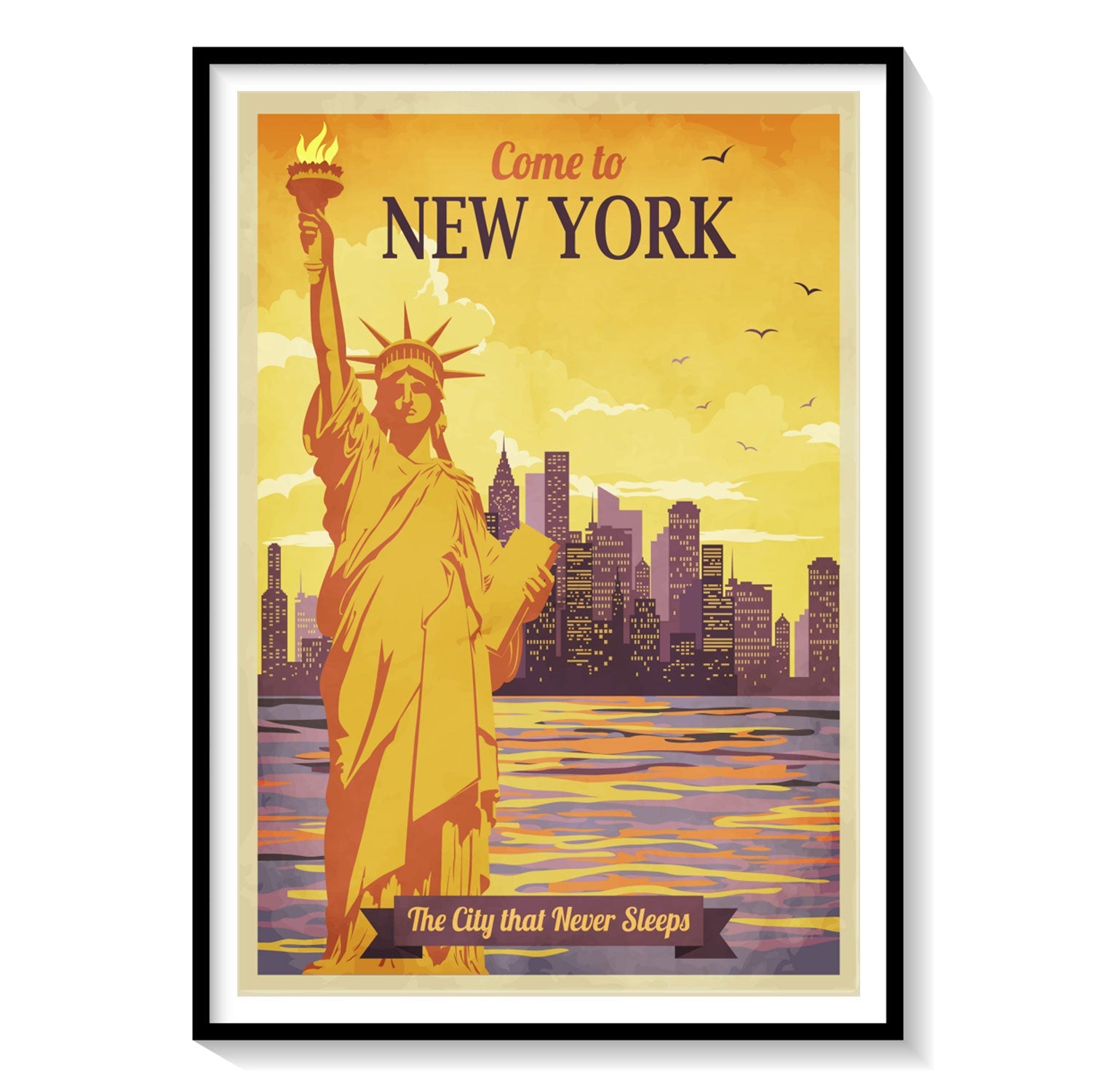 Buy Travel to New York Poster Vintage Travel Poster Art & Prints Online ...