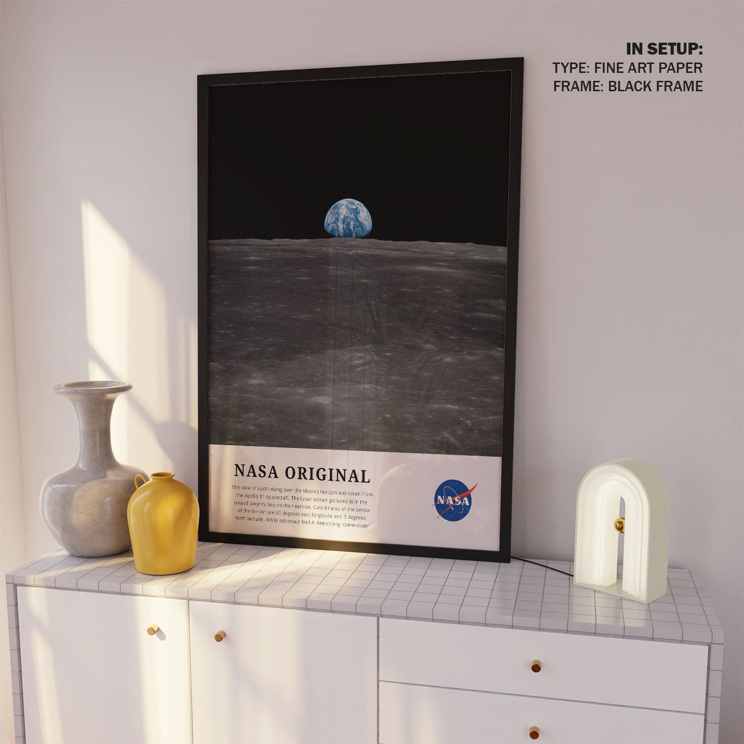 Frame Nasa View of Earth, NASA Art Posters – Dessine Art