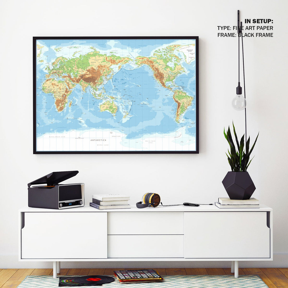 World Map, Map Art