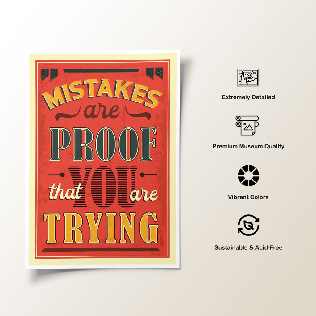 Buy Mistakes Motivational Posters Online India at Best Price - Dessine Art