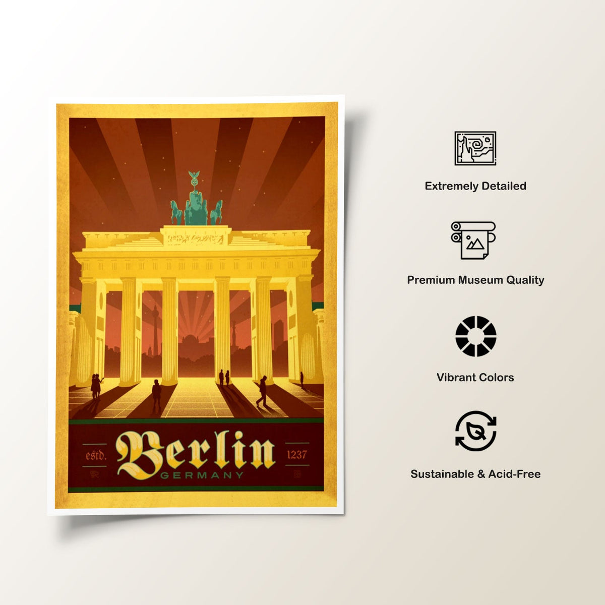 Berlin Travel Poster