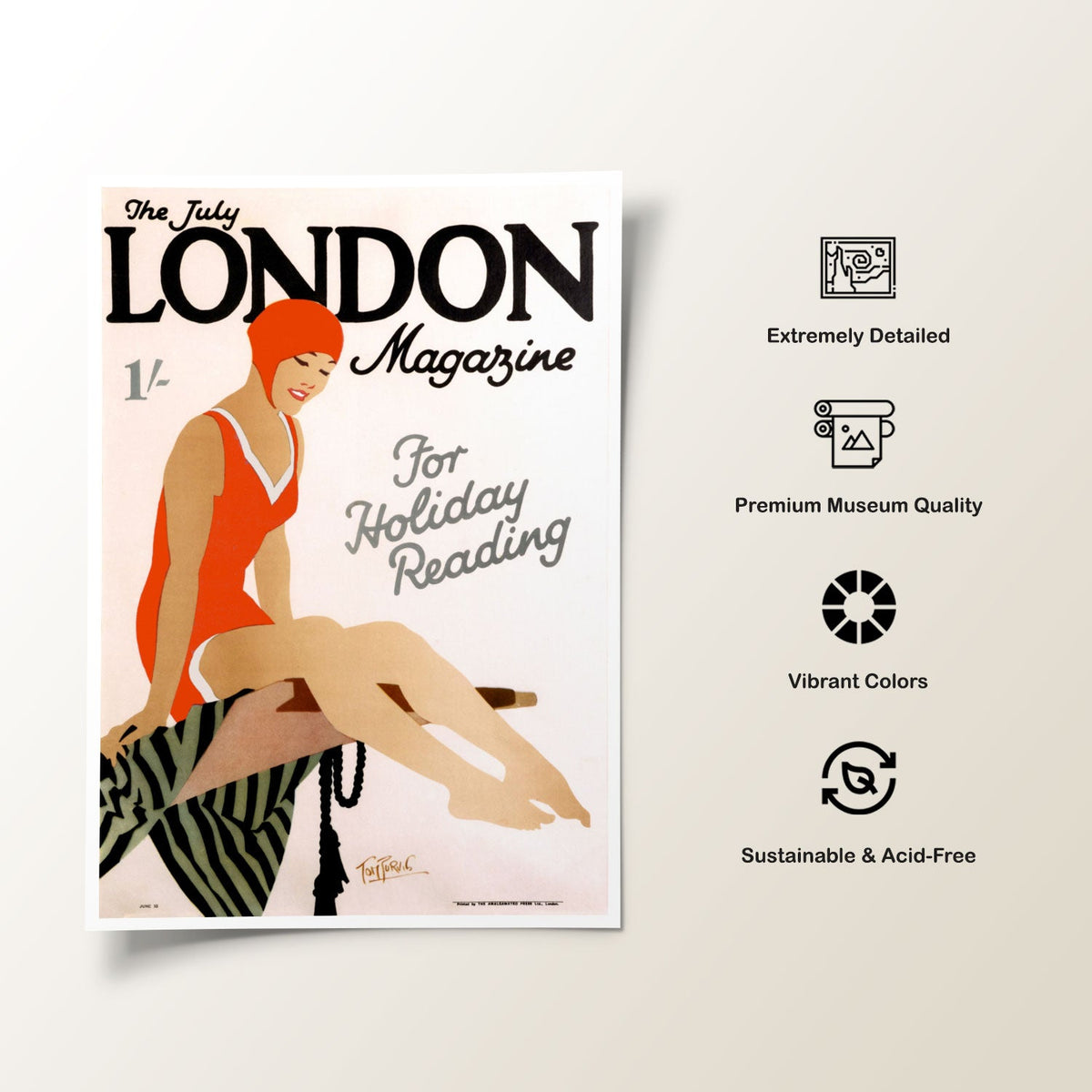 London Magazine Travel Poster