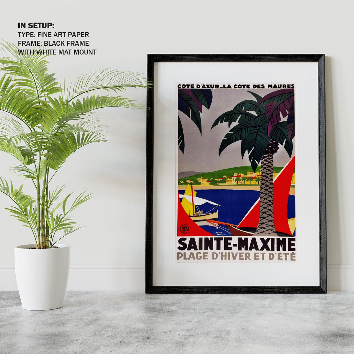 Sainte Maxime Travel Poster