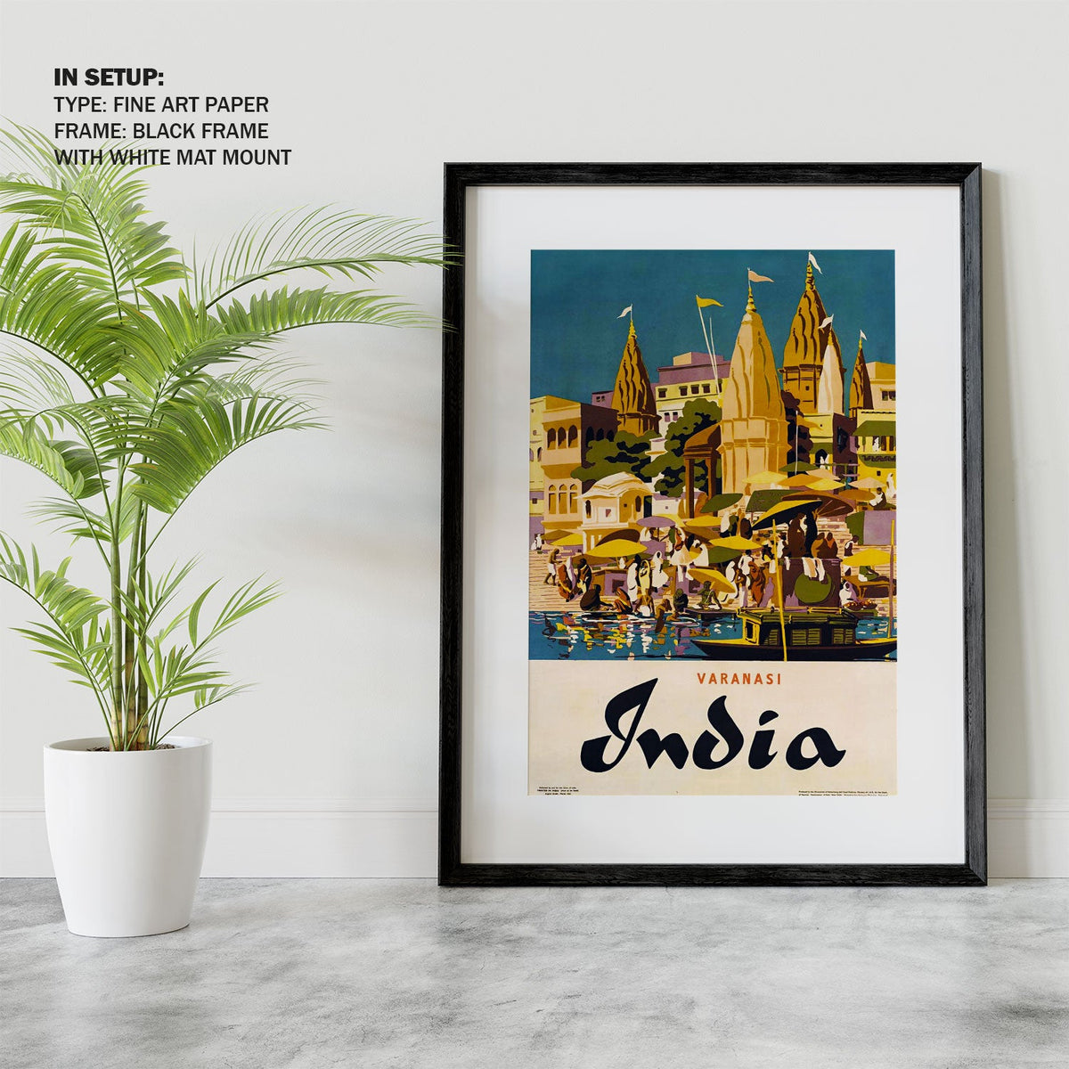 Varanasi India Travel Poster