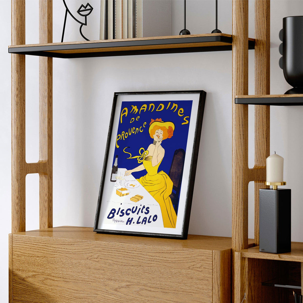 Woman eating almond Art Nouveau