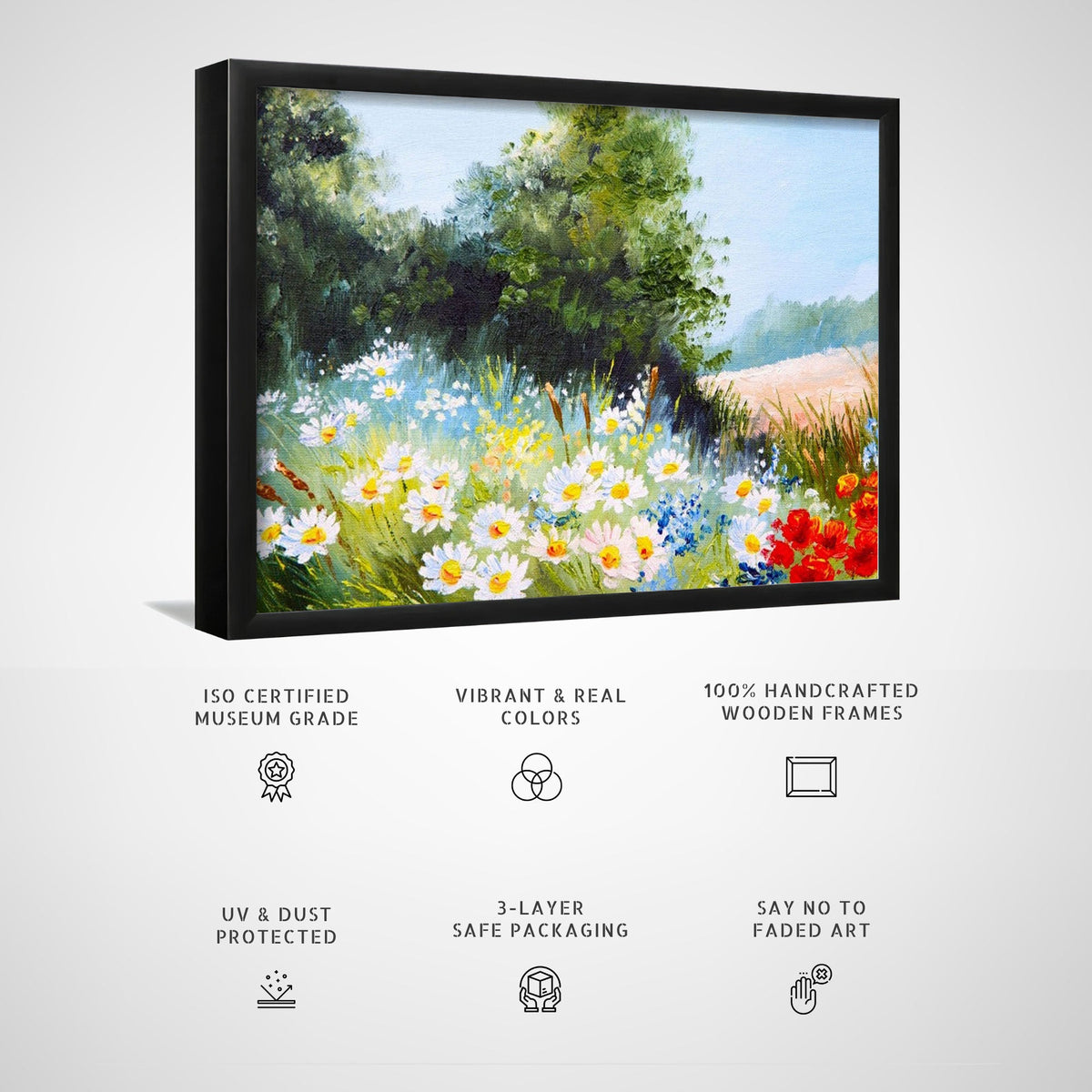 A Flower Garden Morning, Big Canvas Paintings