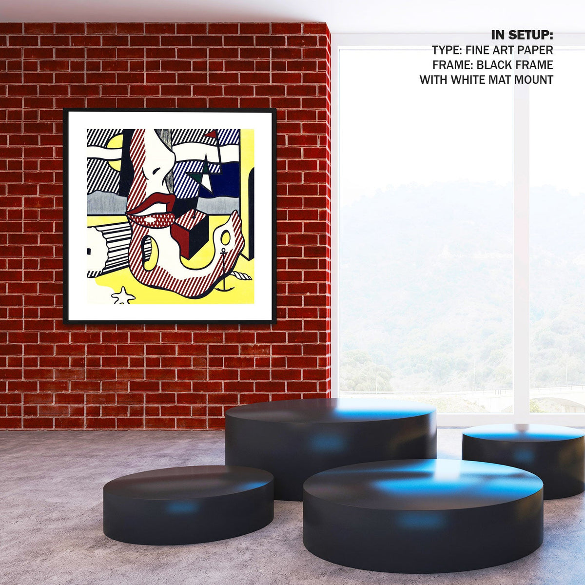 A bright night from the surrealist Roy Lichtenstein Pop Art Painting