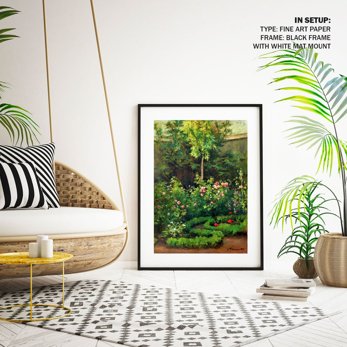 A Rose Garden, Botanical Flower Paintings