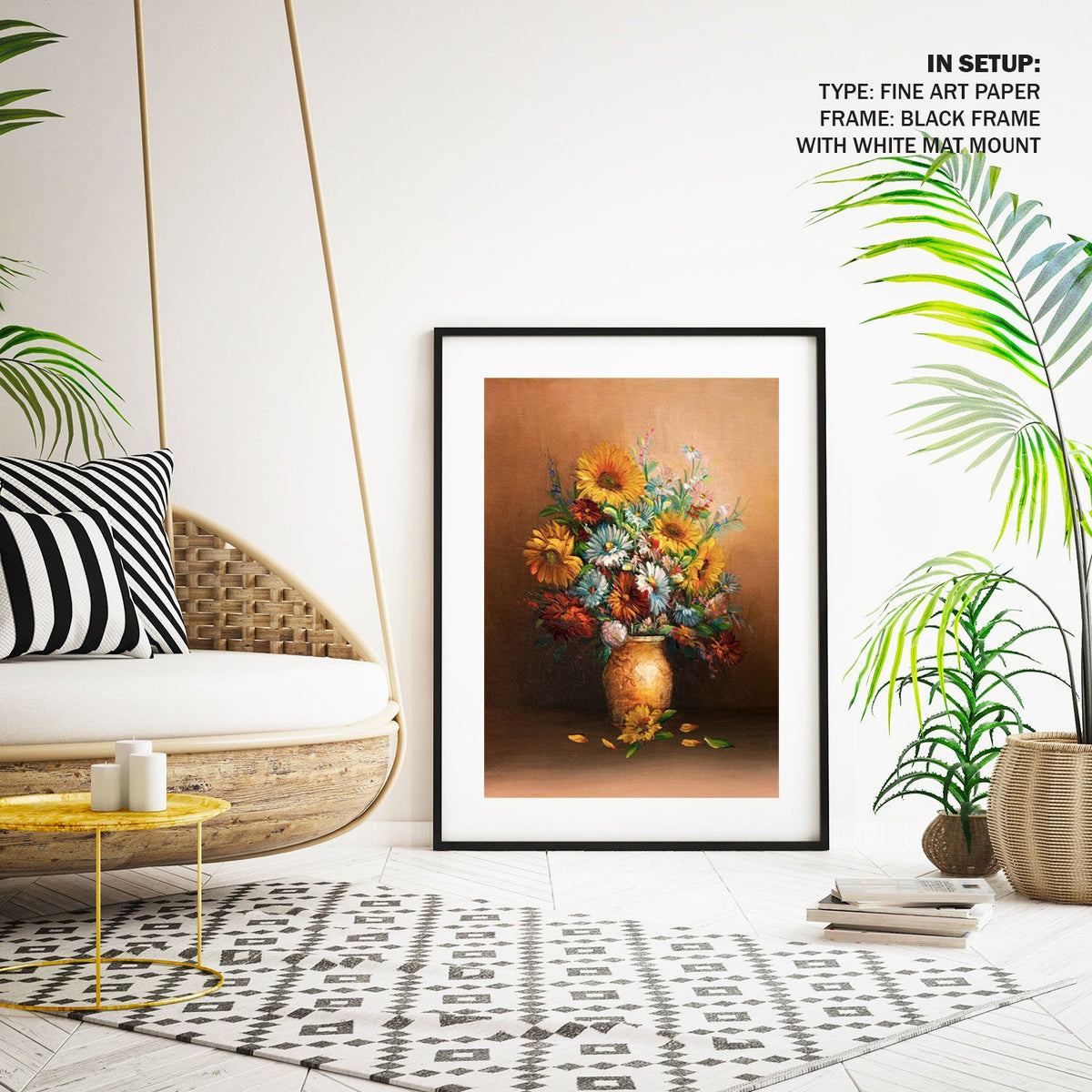 A Still life of flowers, Botanical Flower Paintings