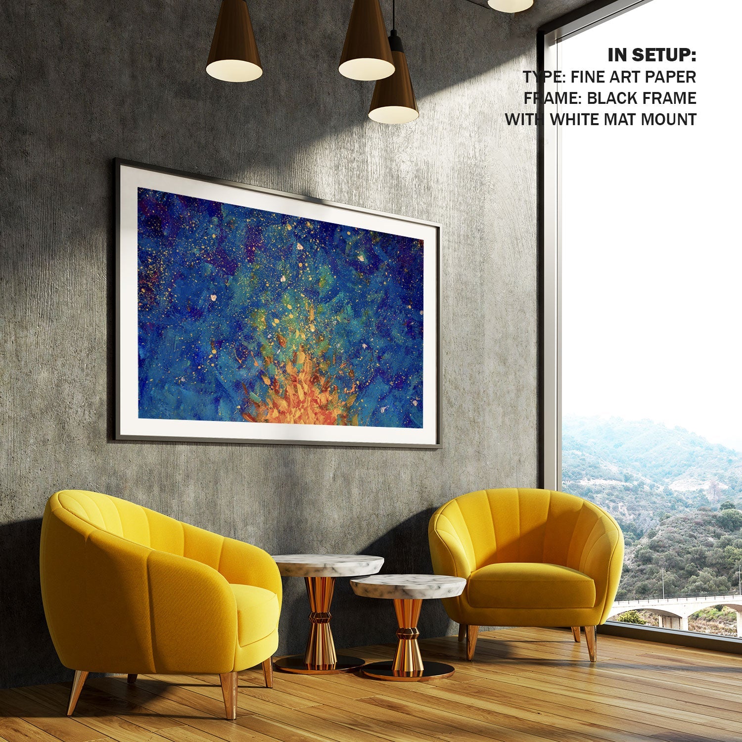 Buy Bonfire Abstract Painting Online India at Best Price - Dessine Art