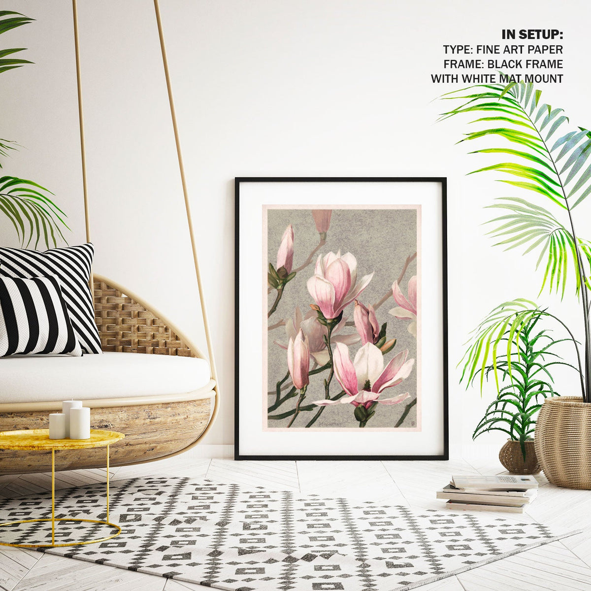 Magnolia, Botanical Flower Paintings