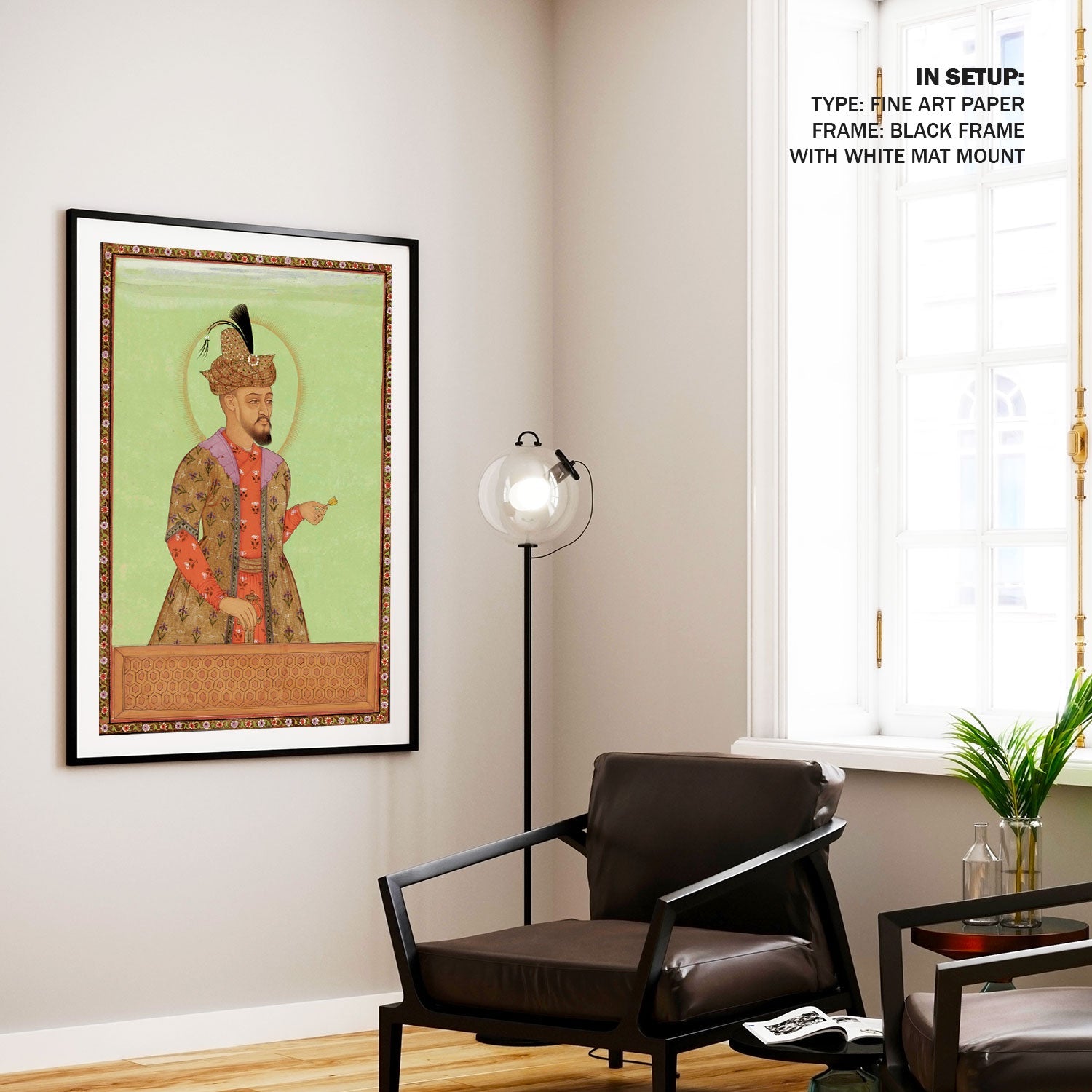 Portrait of Humayun son of babur: Buy Mughal Miniature Paintings ...