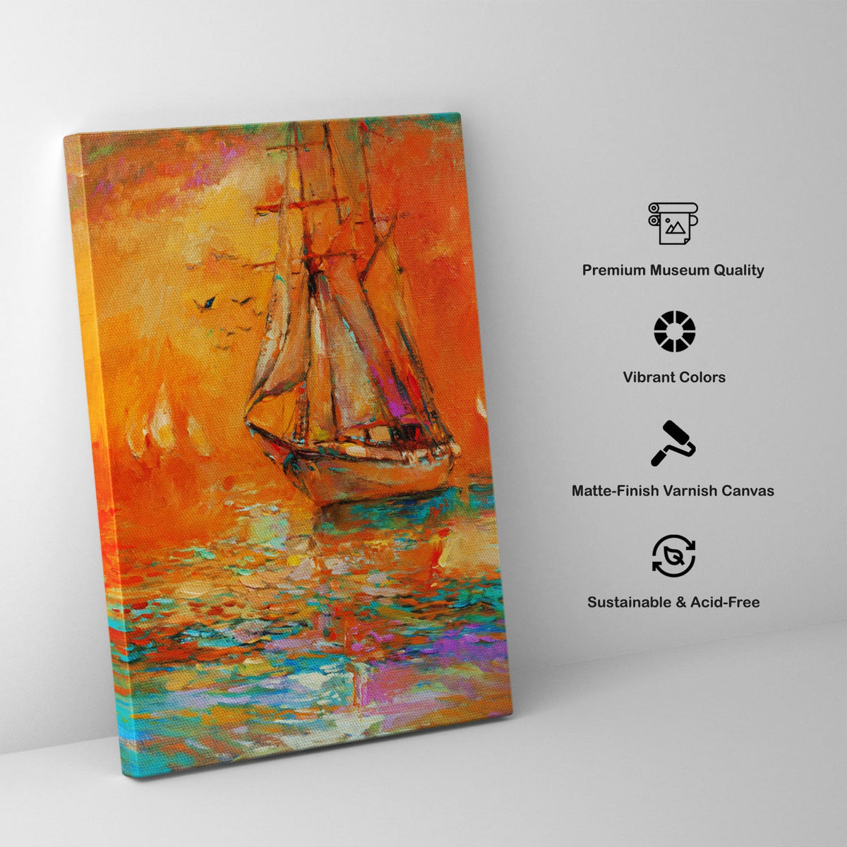 Abstract Boat Painting