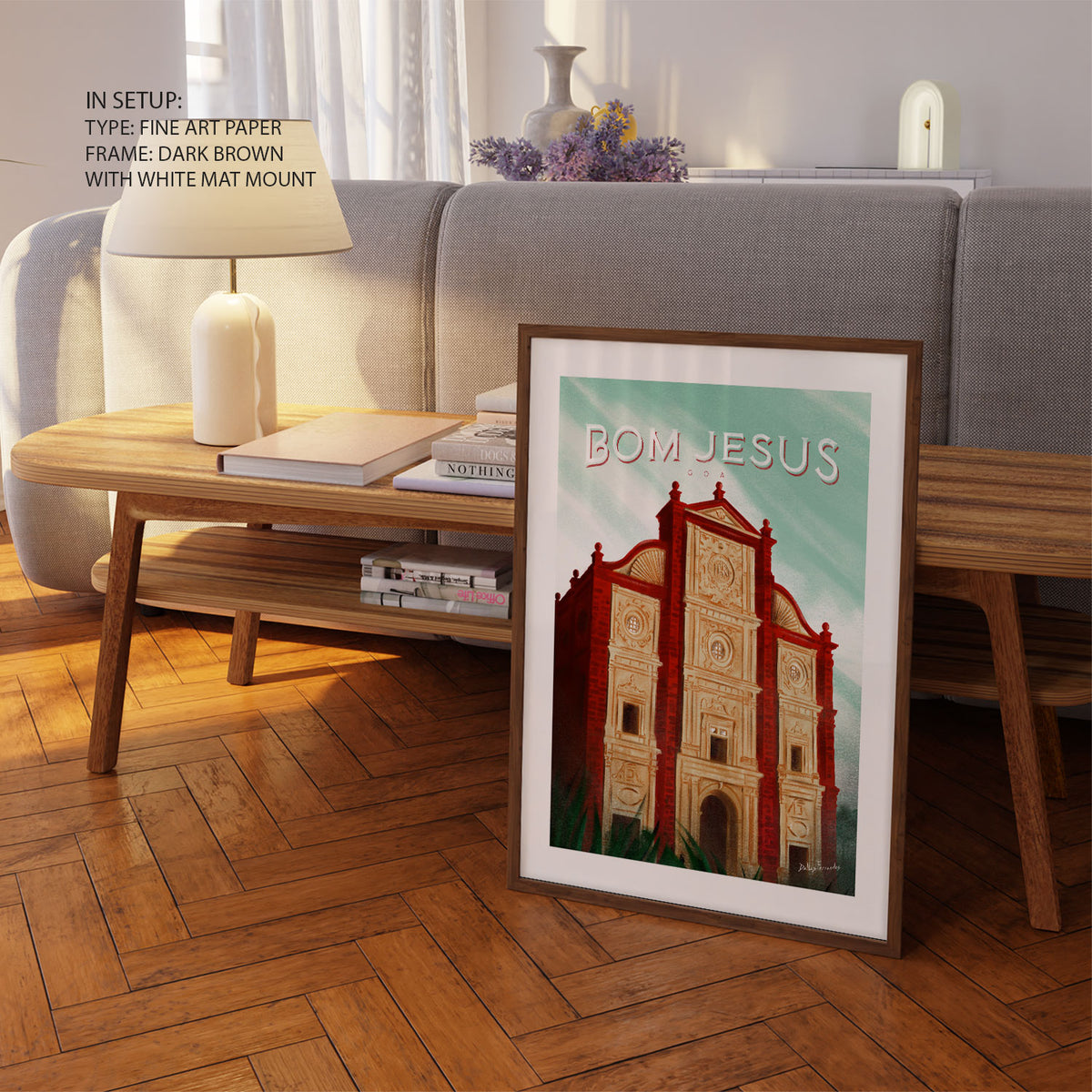 BOM JESUS, Goa Poster, Travel Poster
