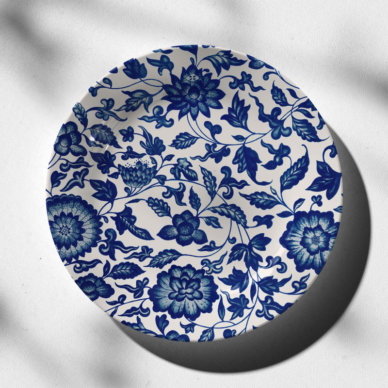 Blue Pottery Style, decorative art plate