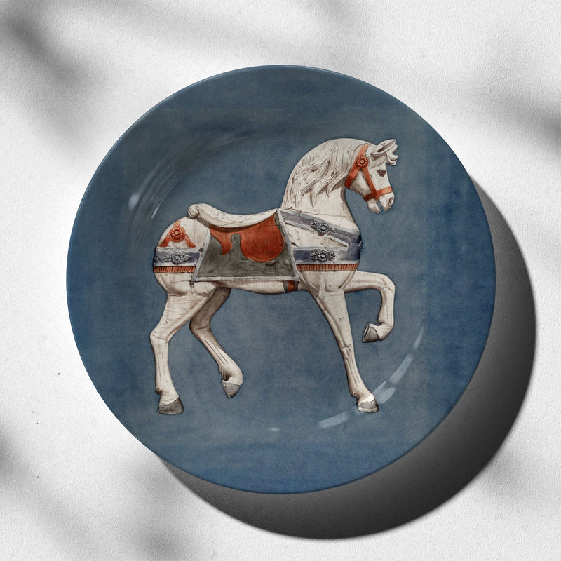 Carousel Horse, decorative art plate