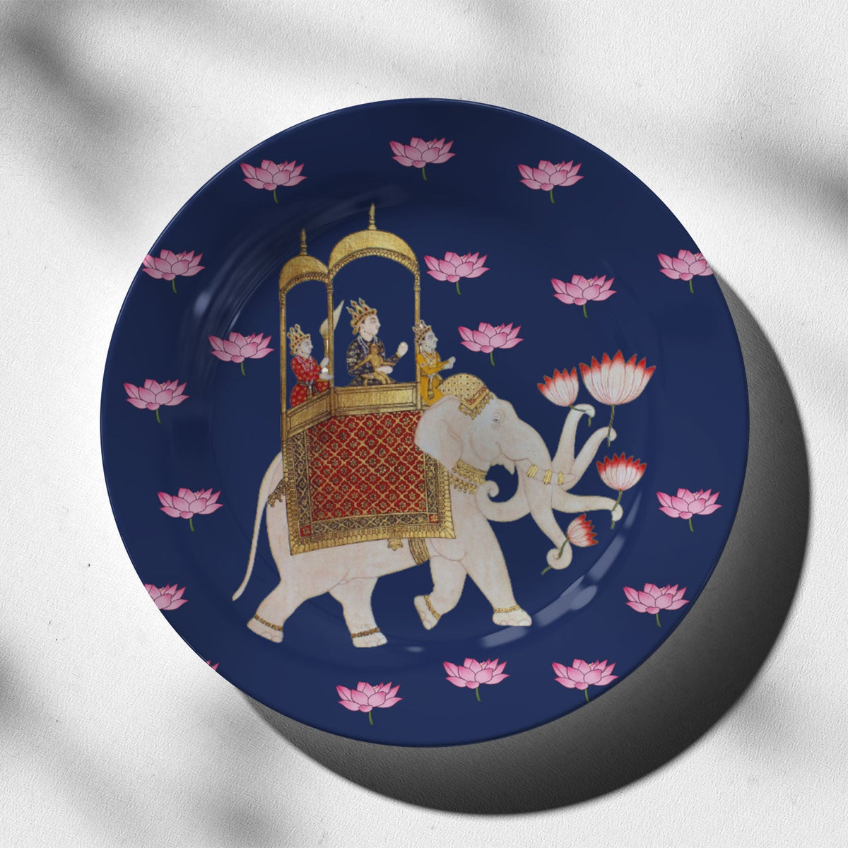 Krishna on Elephant: Buy Premium Quality Decorative Art Plates Online ...