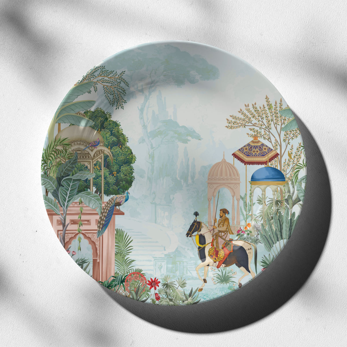 Mughal Emperor, decorative wall plate