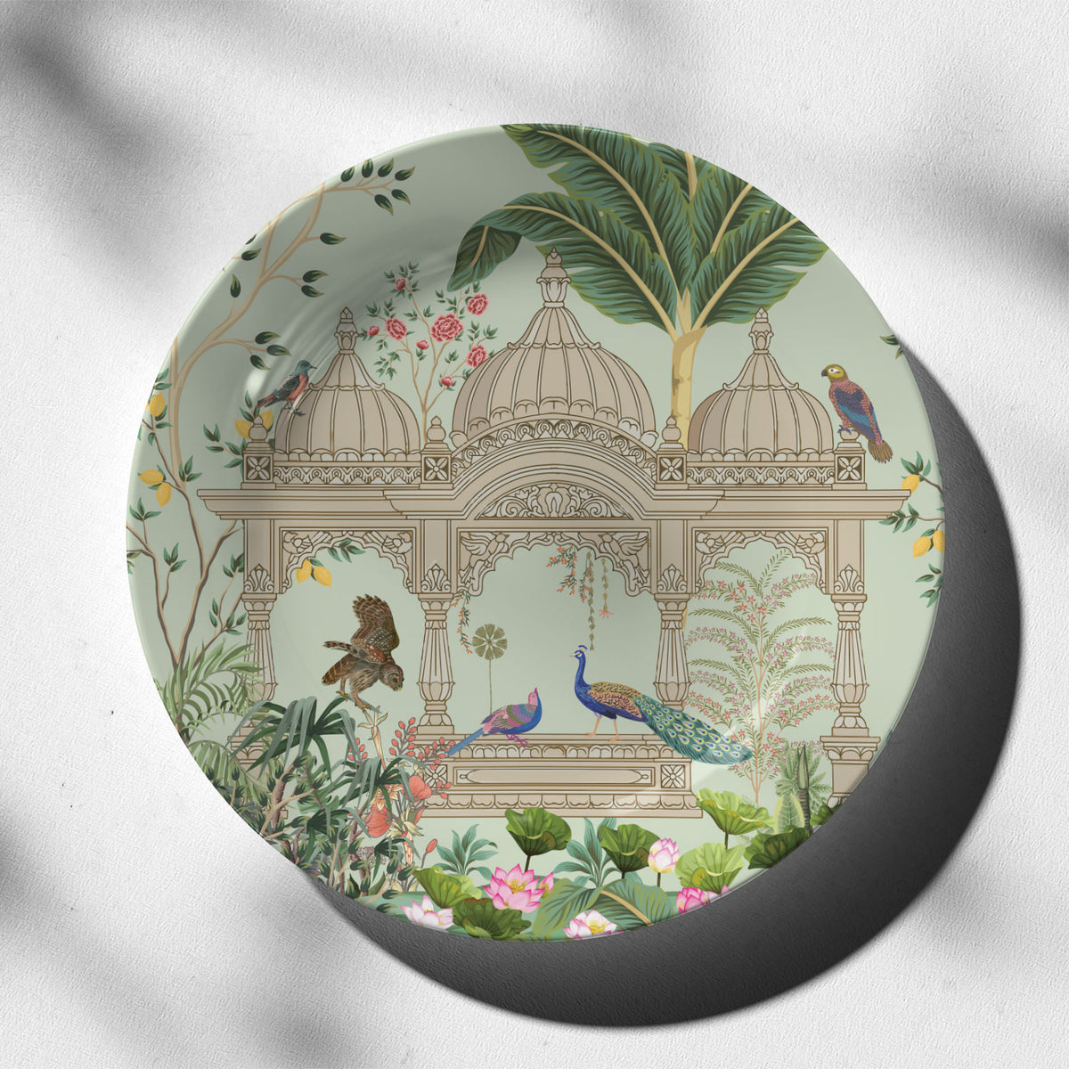 Traditional Mughal Garden II, decorative wall plate
