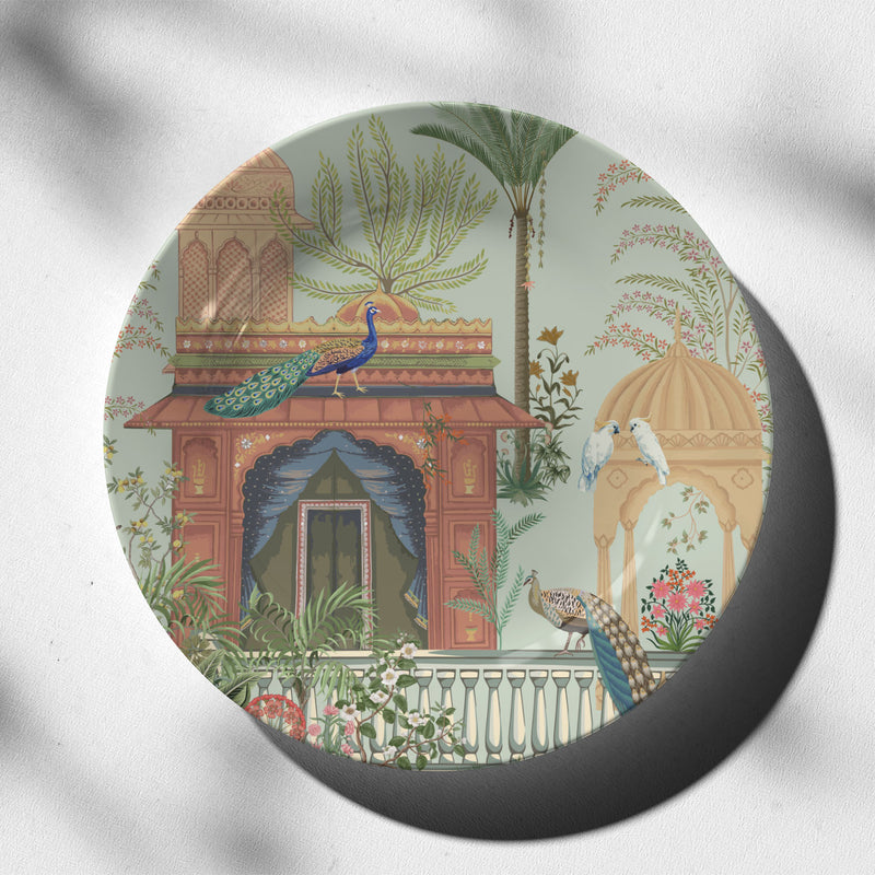 Traditional Mughal Garden, decorative wall plate