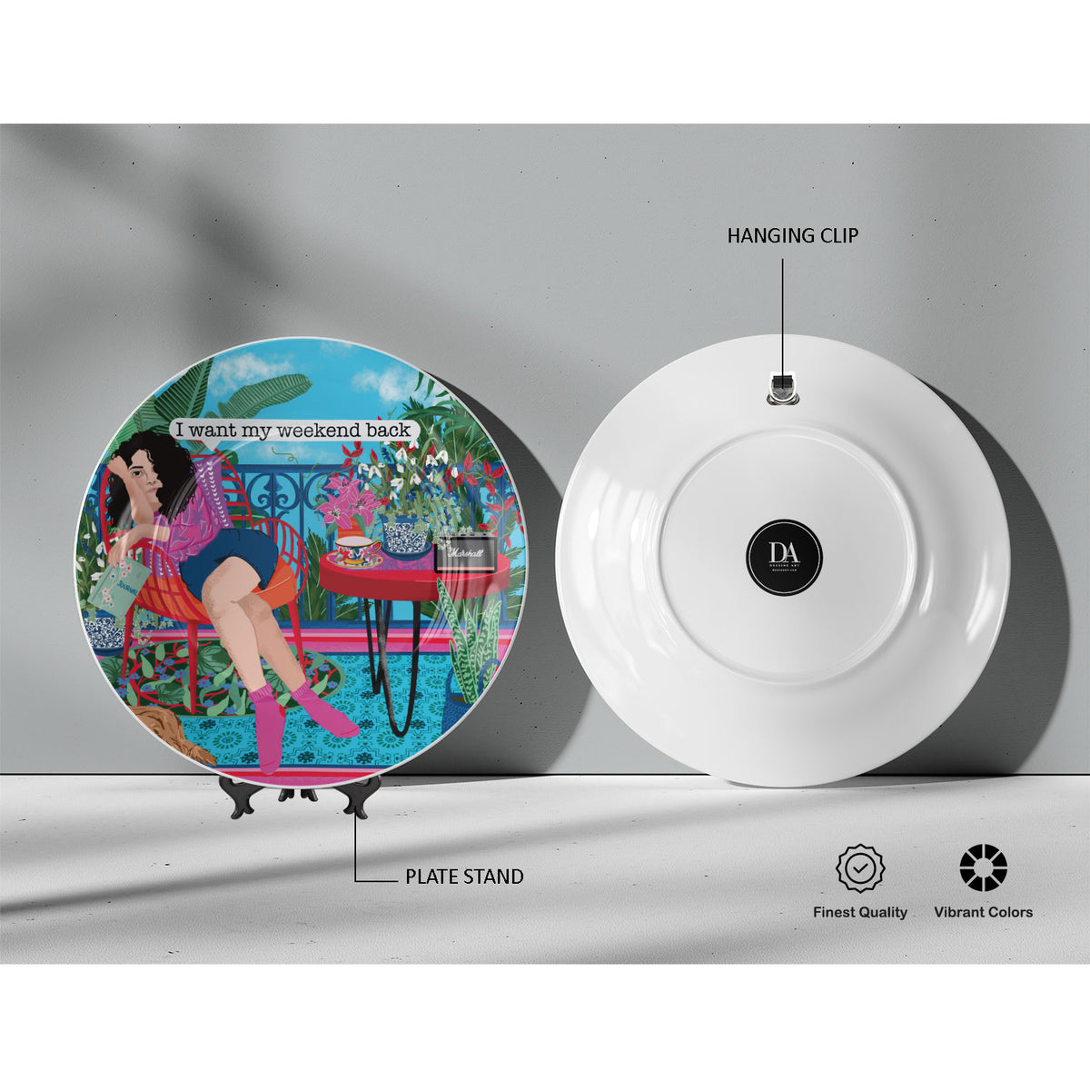 Monday Hues, Decor Art Plates