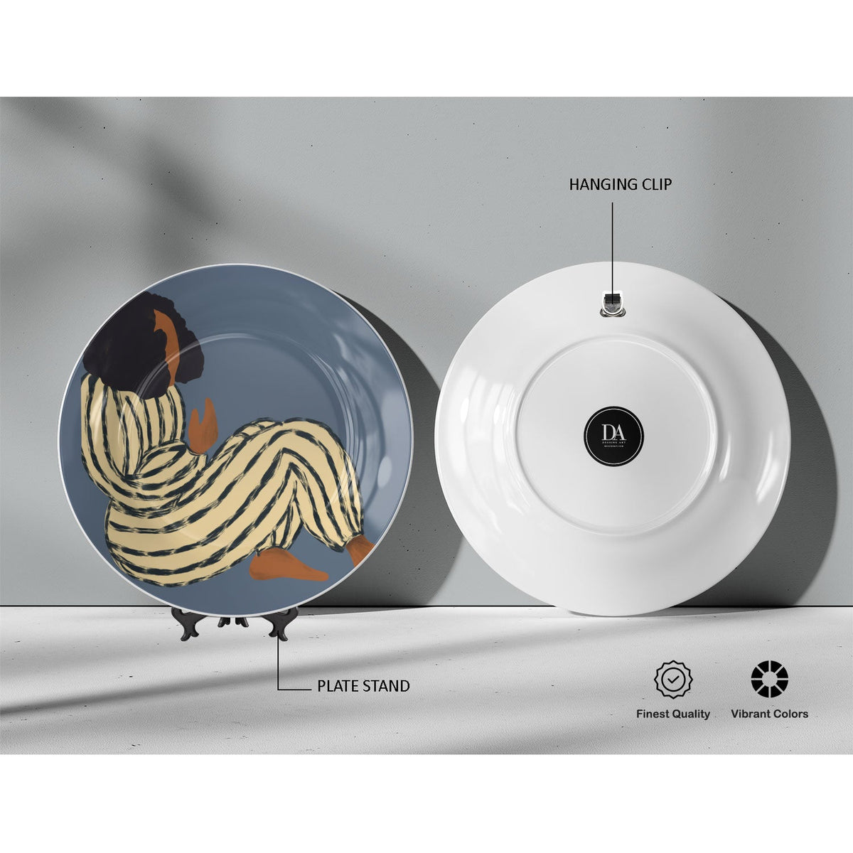 Feelings Minimalist Art, Decor Art Plates