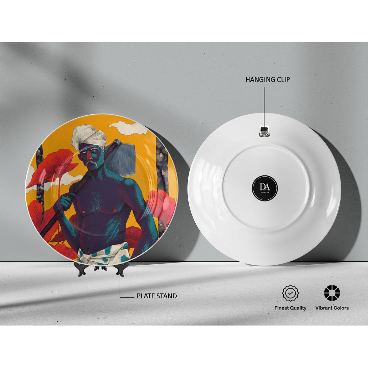 Sathyan-The Farmer, Decorative Art Plates