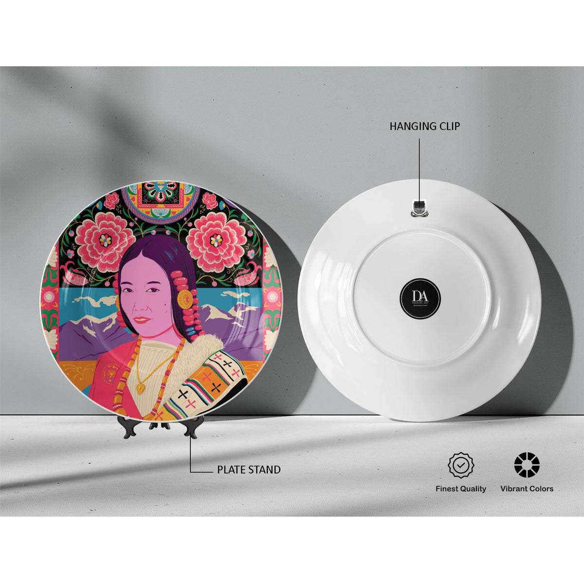 Tibet, Decorative Art Plates