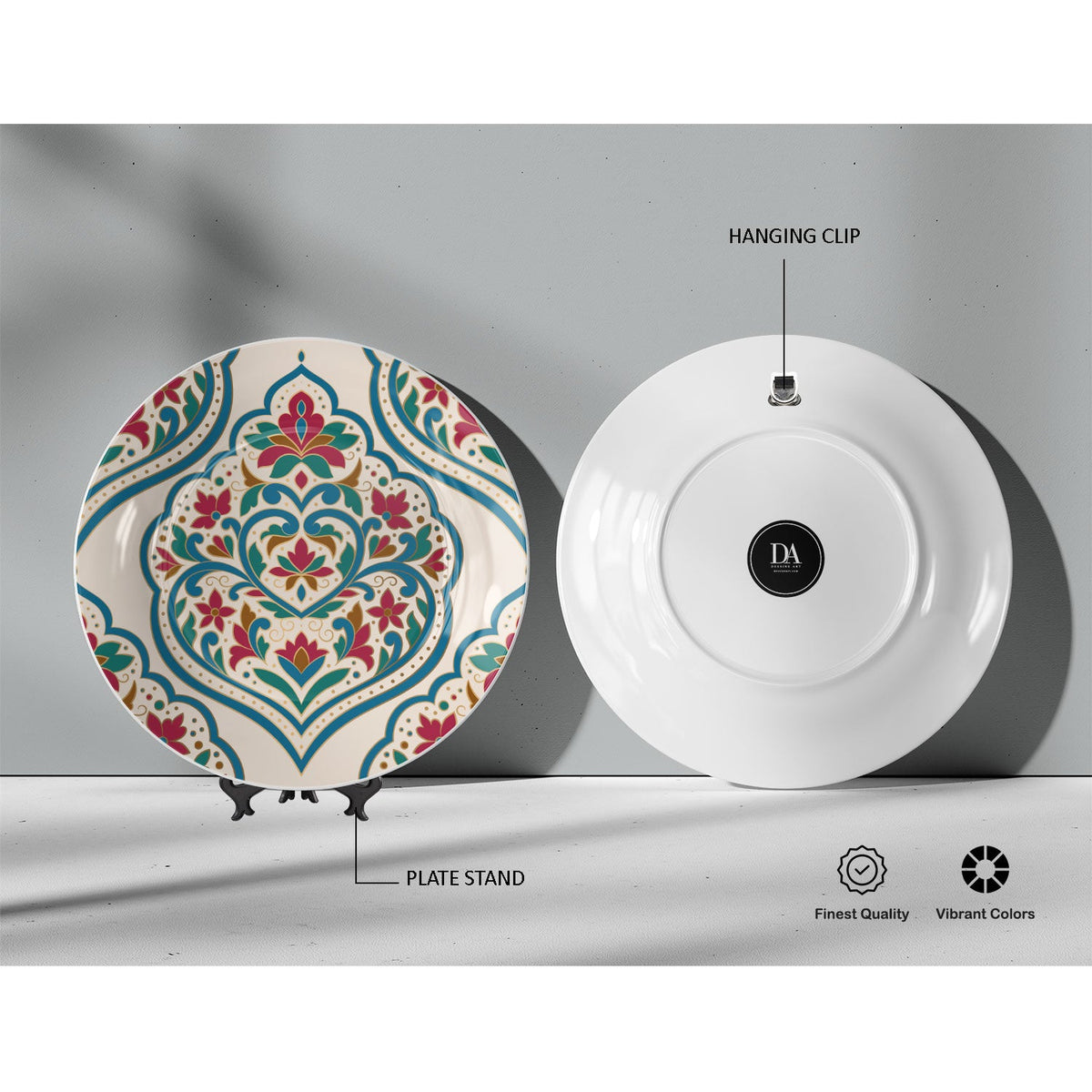 Carnation, Turkish Seamless, Decorative Art Plates