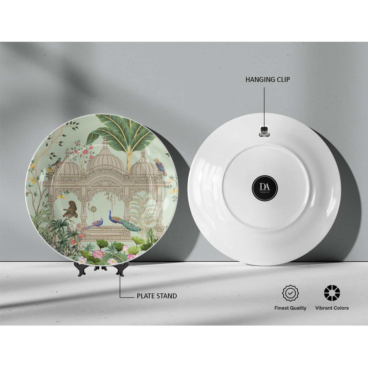 Traditional Mughal Garden II, decorative wall plate