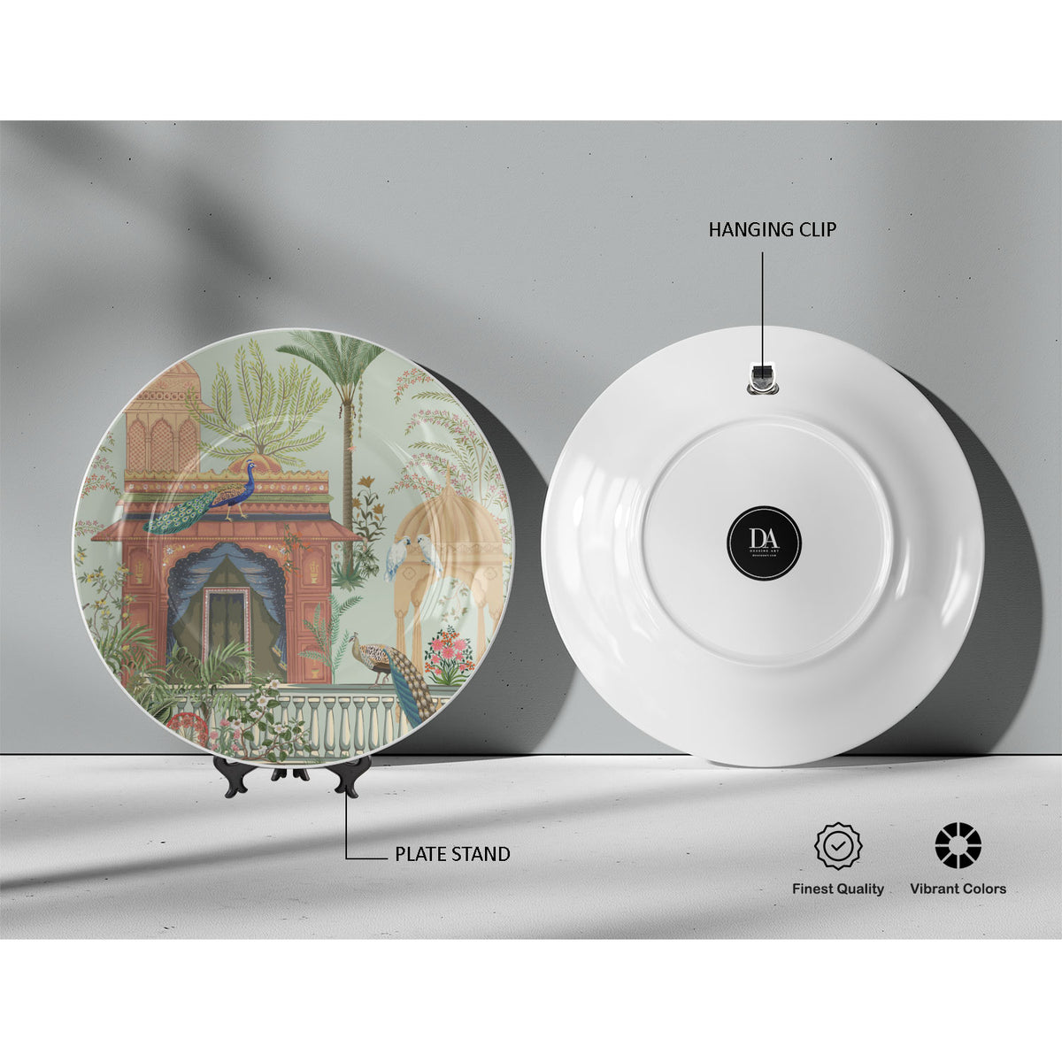 Traditional Mughal Garden, decorative wall plate