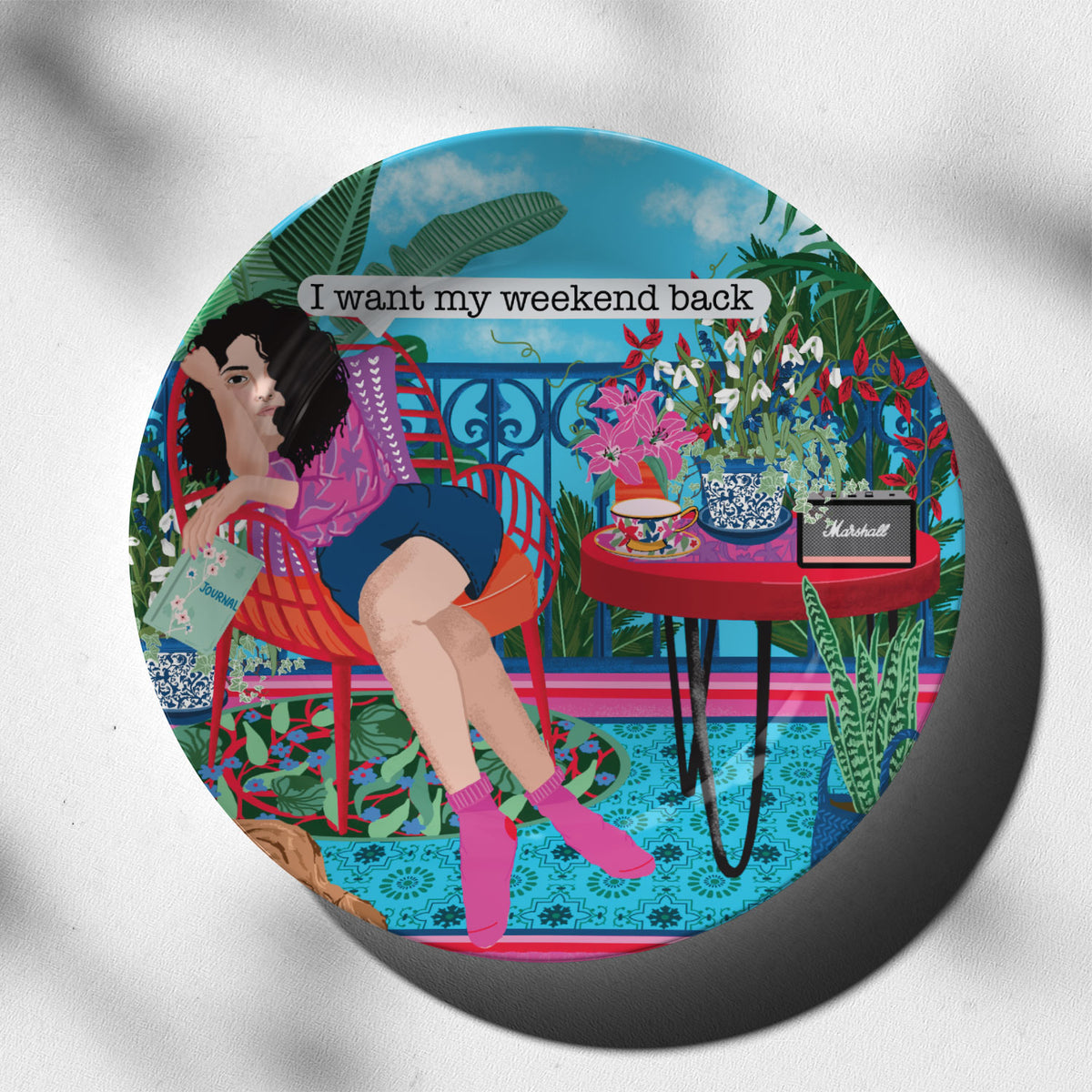 Monday Hues, Decor Art Plates