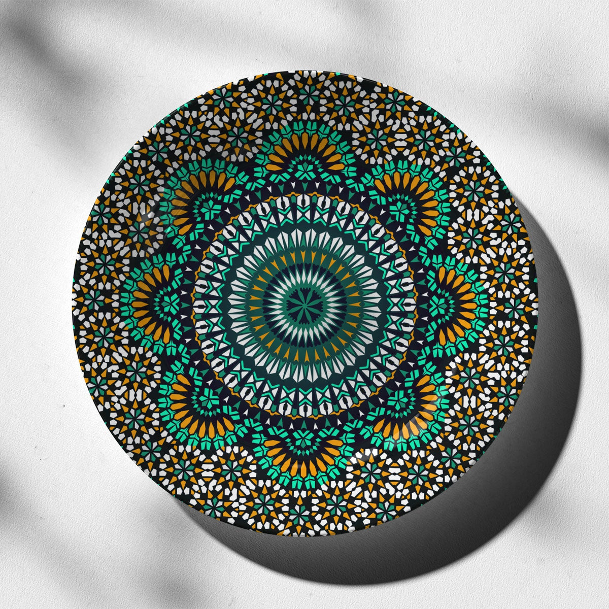 Seamless pattern in mosaic, Decorative Art Plates
