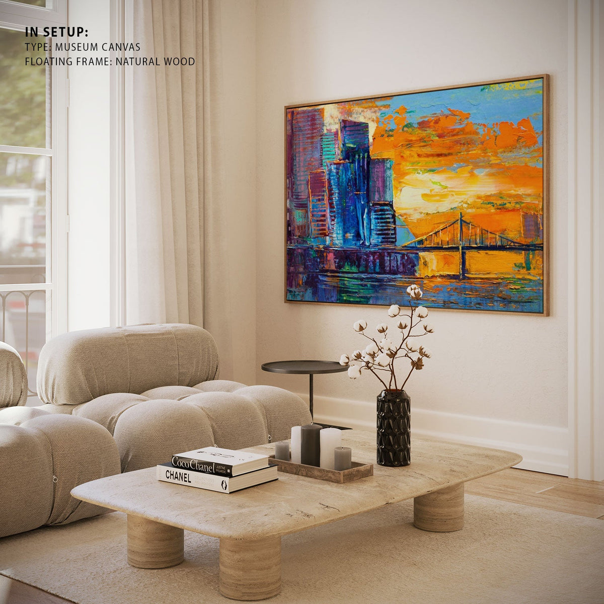 Abstract  of Golgen Gate Bridge, Big Canvas Paintings