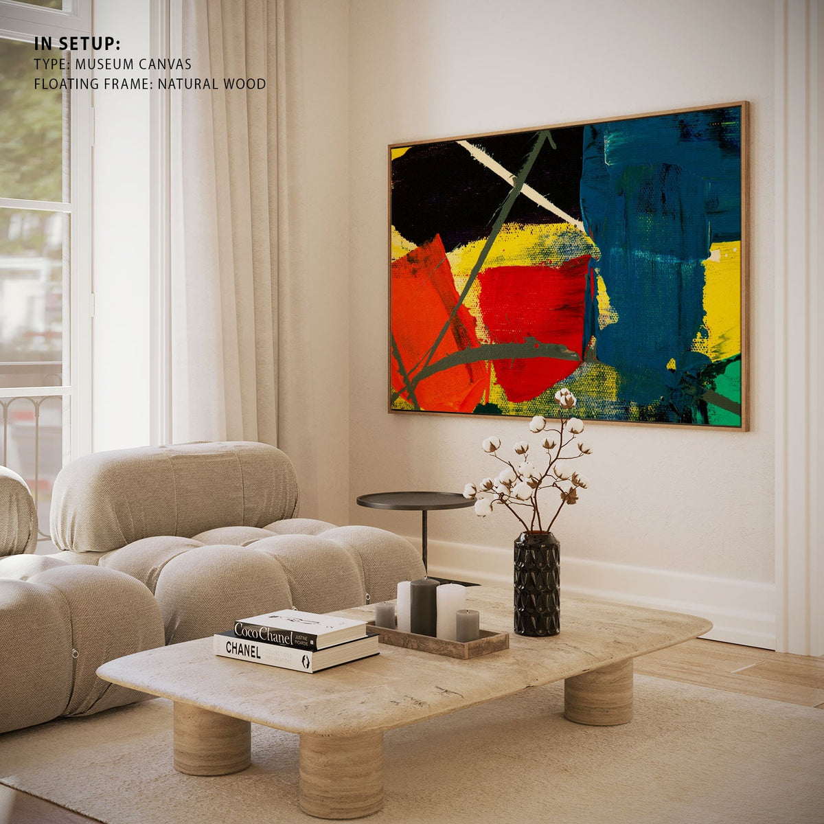 Abstract Art Palette Canvas Painting II
