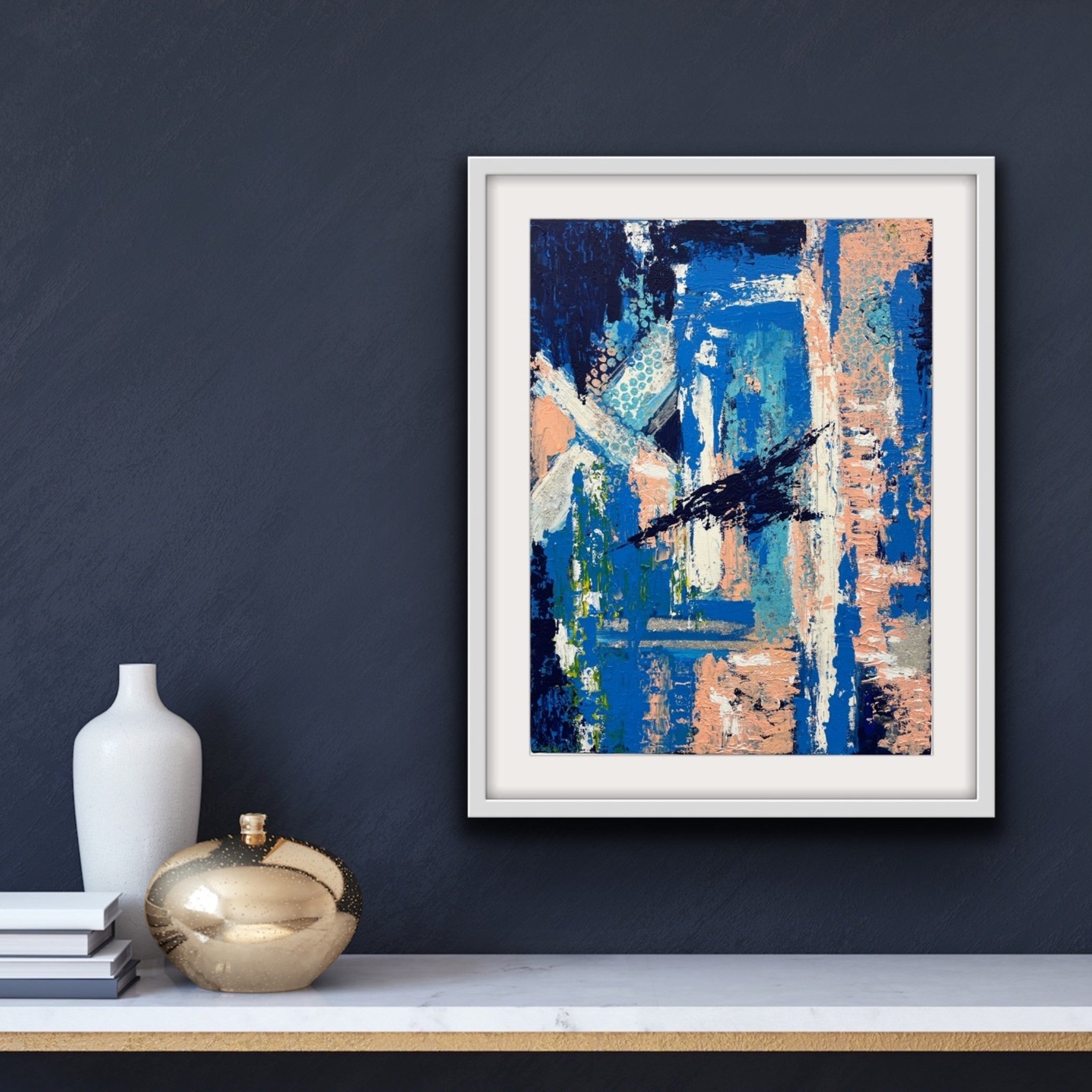 Fragments, Abstract Acrylic Painting – Dessine Art