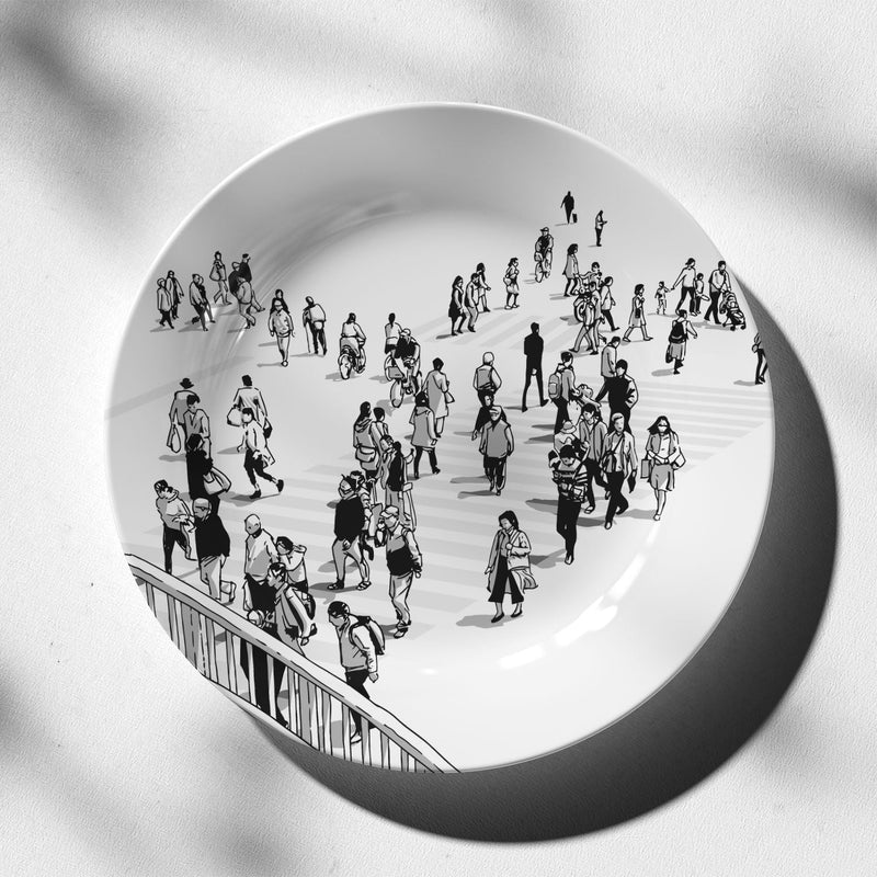 A Street in Japan decor plate