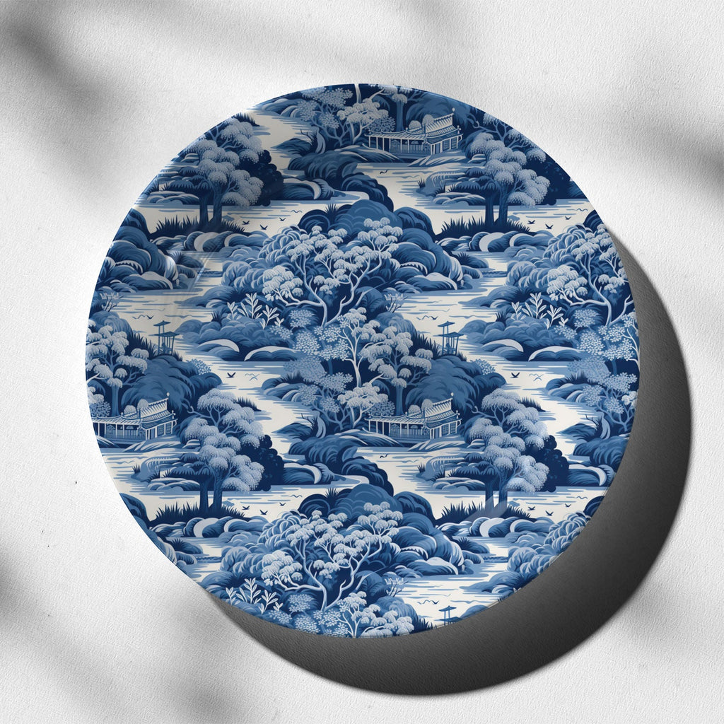 Chinese Blue Willow Motif II Decorative Wall Plate