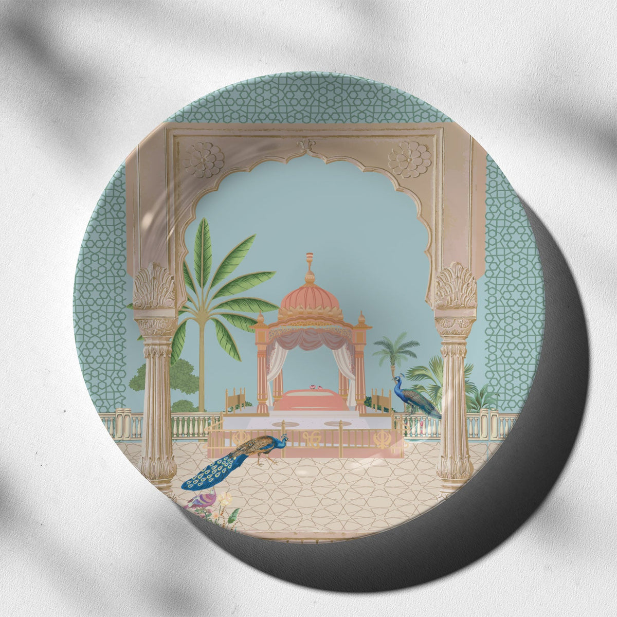 Echoes of Mughal Empire Decorative Wall Plate