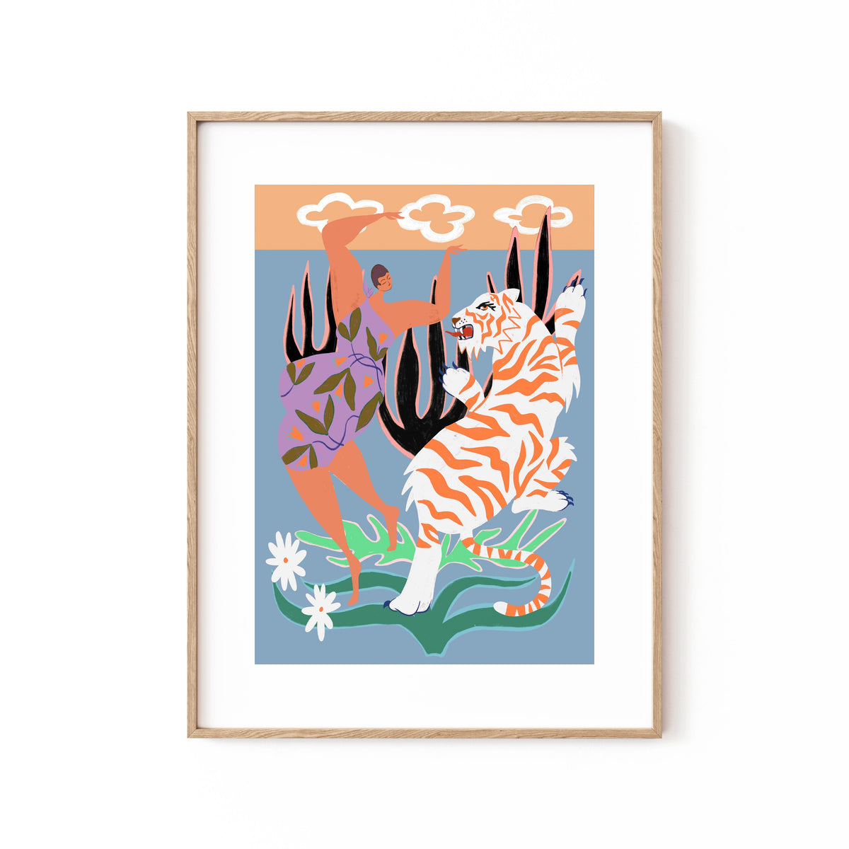 Buy Hello Tiger Wall Art Online at Best Price – Dessine Art