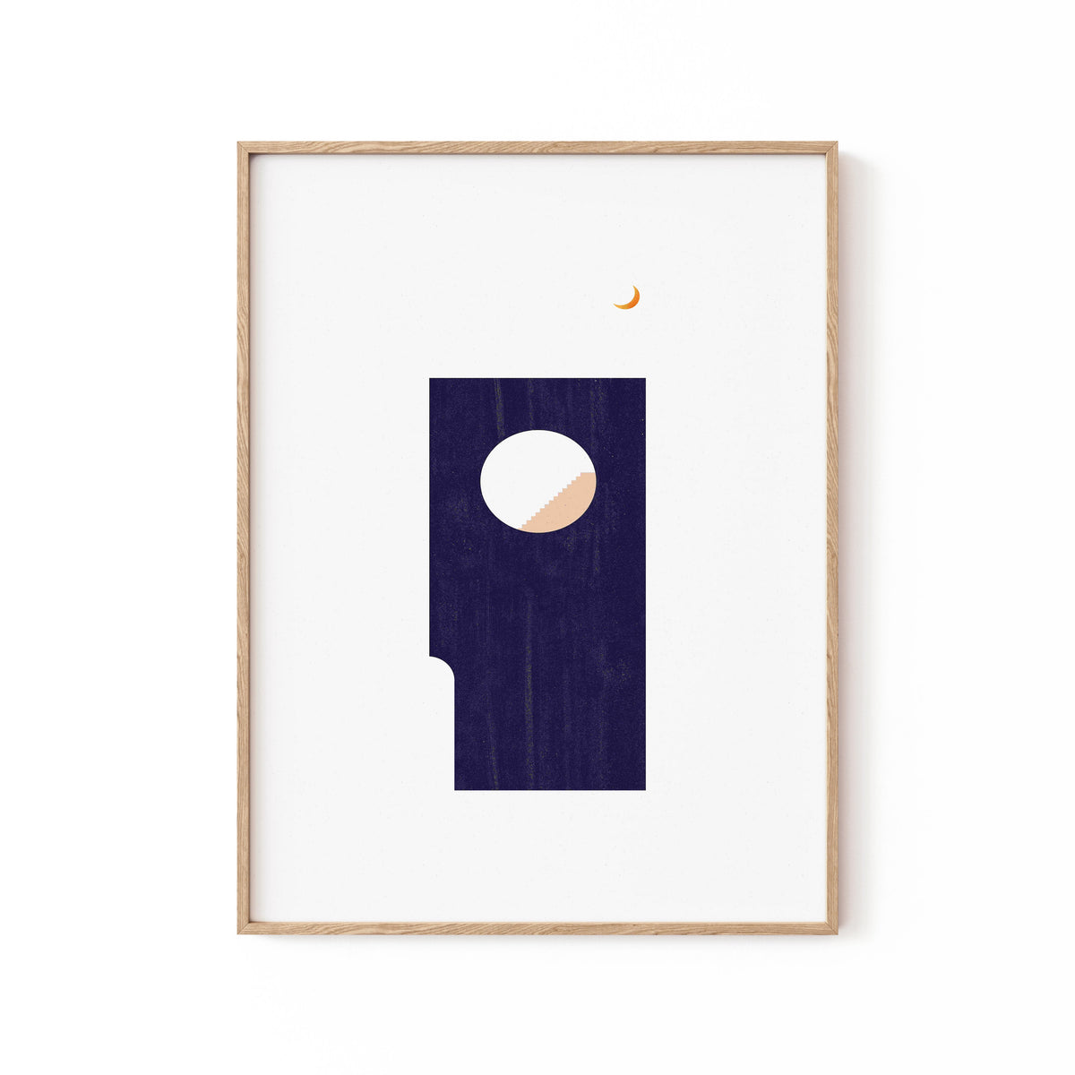 Buy Hilal, Abstract Art, Minimal Art, Minimalist Wall Art Online at ...