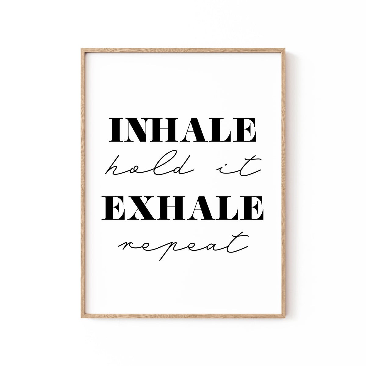 Buy Inhale Exhale, Motivational Posters Online at Best Price India ...