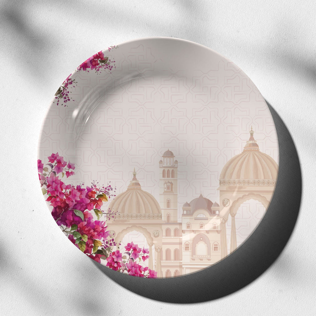 Mughal Essence and bougainvilleas Decorative Wall Plate