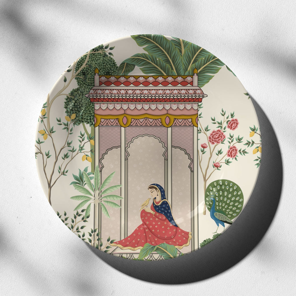 Mughal Queen Lady waiting for Love II Decorative Wall Plate