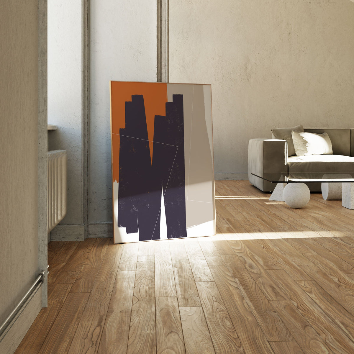 Abstract Art Shapes 09, Minimal Art, Minimalist Painting