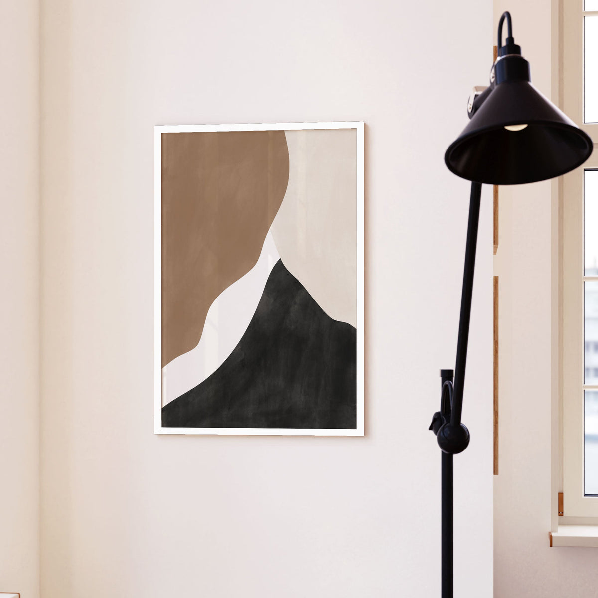 Abstract Beige and Brown Art No.1