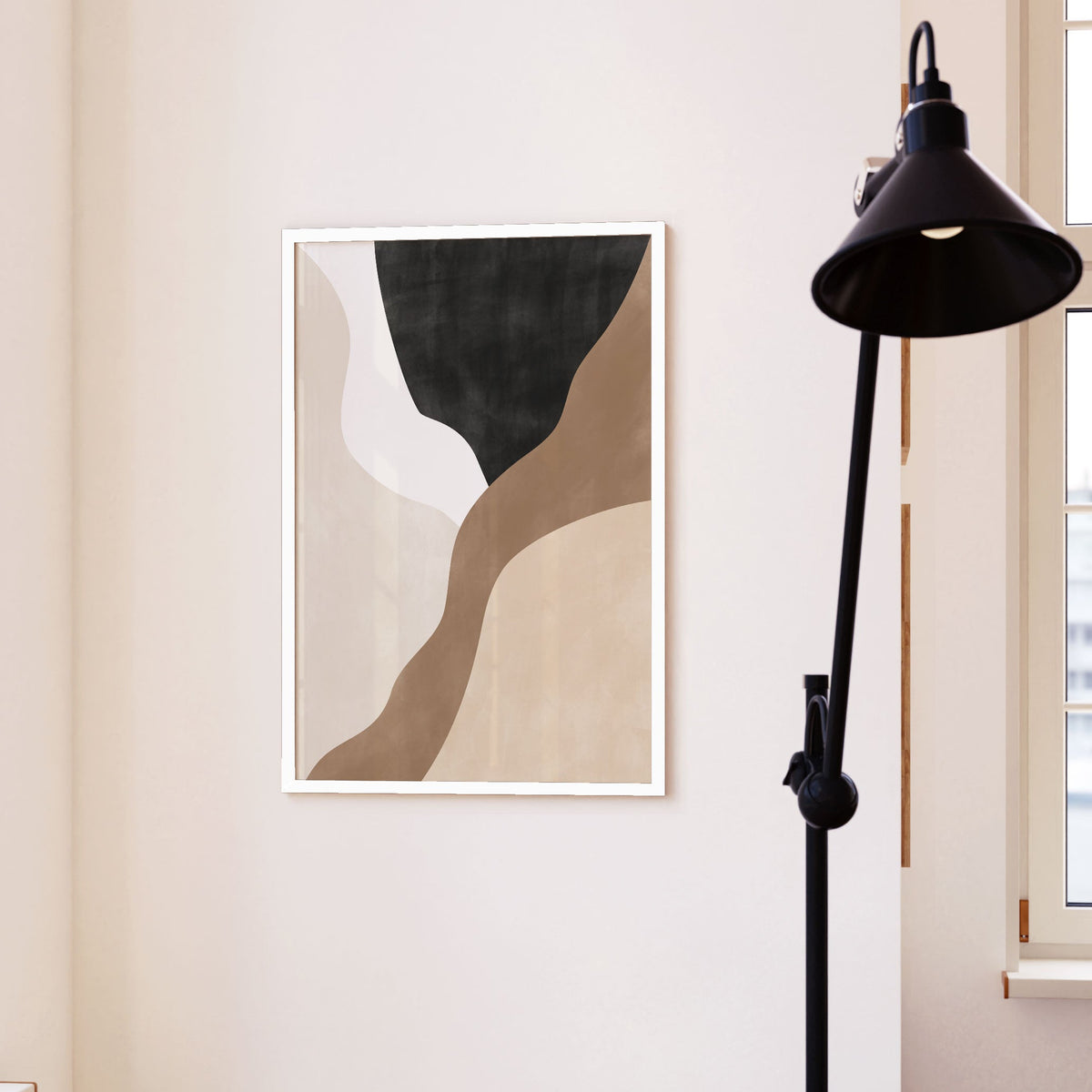 Abstract Beige and Brown Art No.2