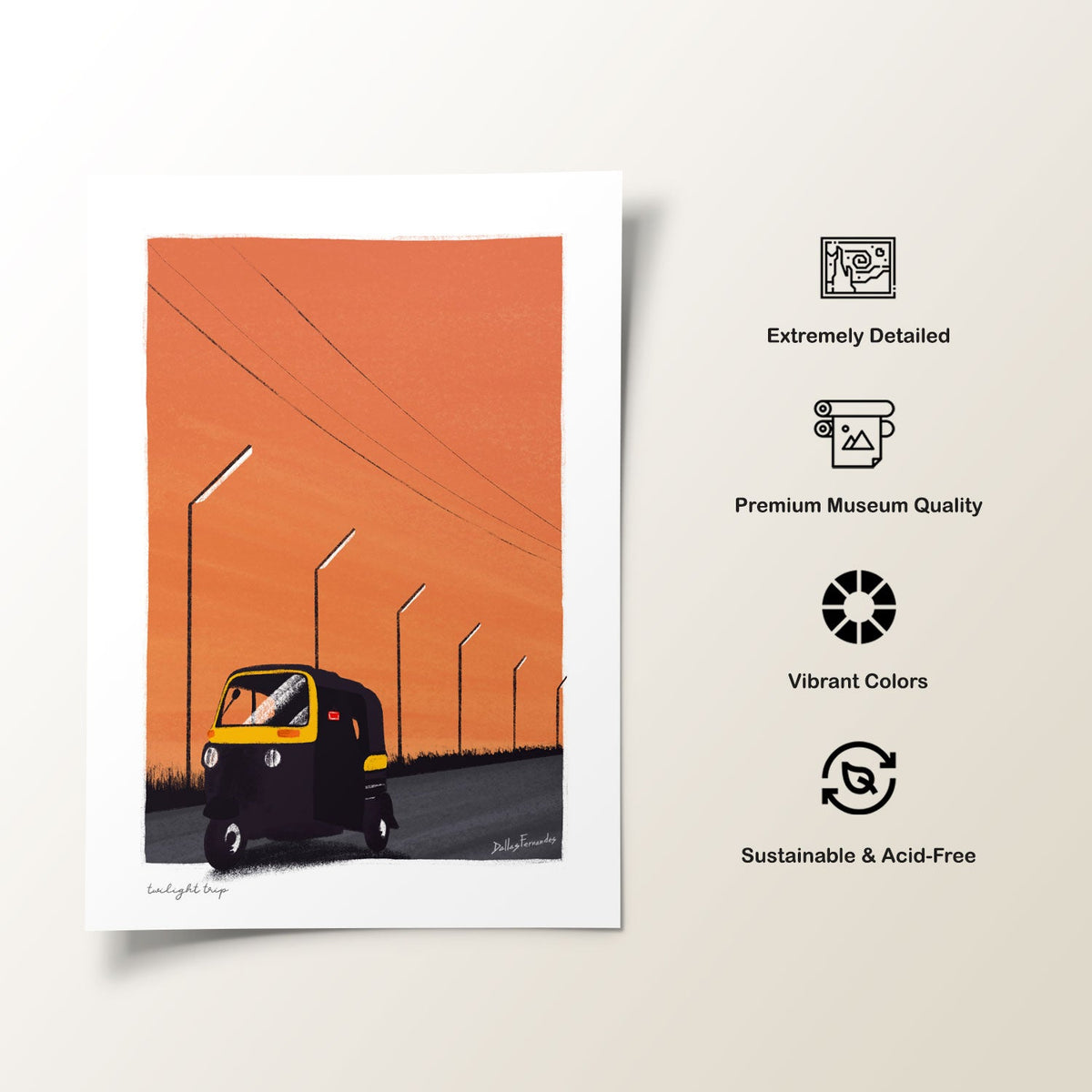 Bombay Autorickshaw, India Travel Posters